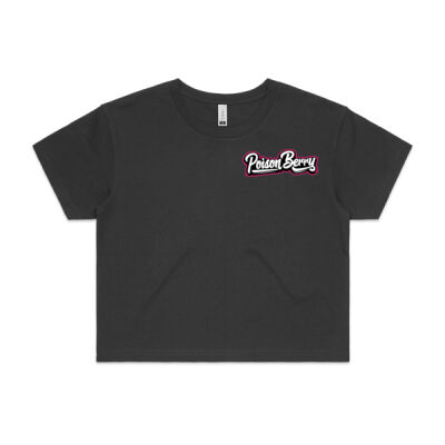 Ladies Crop Top - Pink Logo Thumbnail