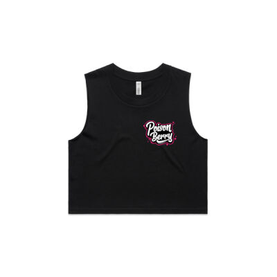Ladies Crop Singlet - Pink Logo Thumbnail