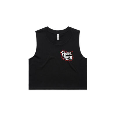 Ladies Crop Singlet - Red Logo Thumbnail